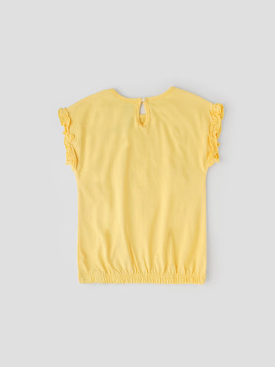 Popees Short Sleeve Back Half Open Top(1–8 Years) for Baby Girls