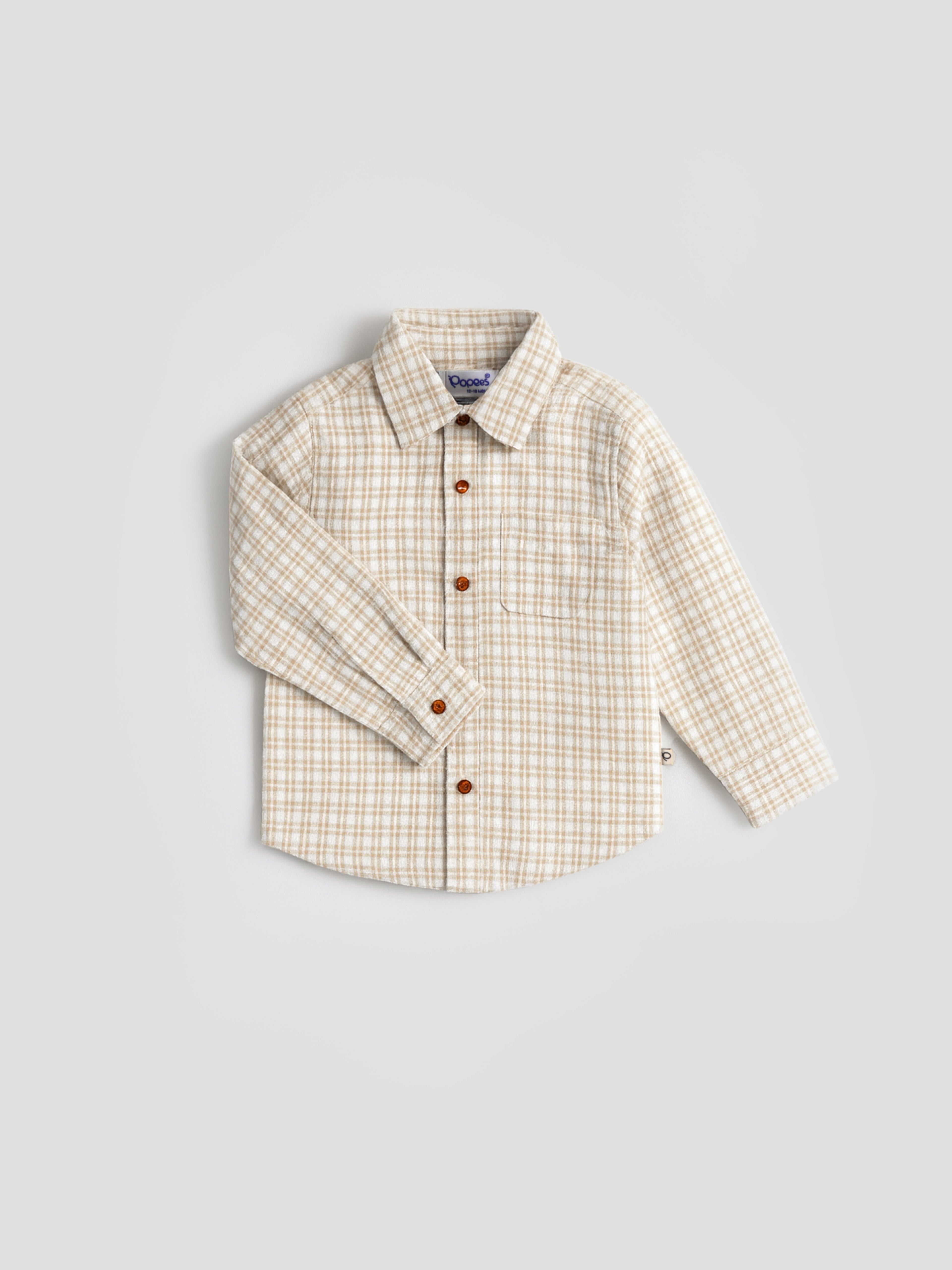 Popees Comfy & Stylish Checked Shirt (3–24 Months) for Boys