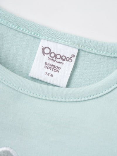 Popees Boys Half-Sleeve Shoulder Open Co-ord Set (3-24 Months) Made of Organic Bamboo Cotton Fabric