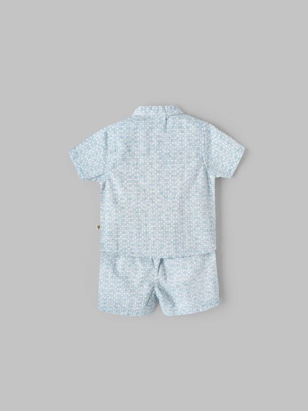 Popees Baby Boys Short Sleeves Cotton Shirt & Shorts Set| Blue| 3-24 Months