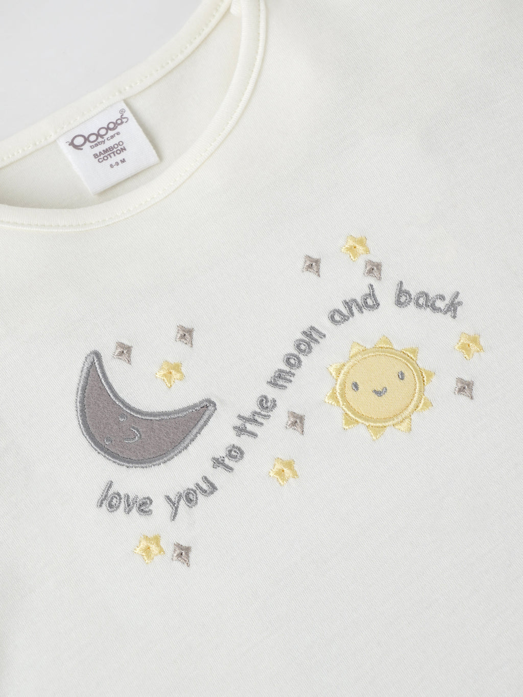 Popees Boys Half-Sleeve Shoulder Open T-Shirt (3-24 Months) Made of Organic Bamboo Cotton Fabric