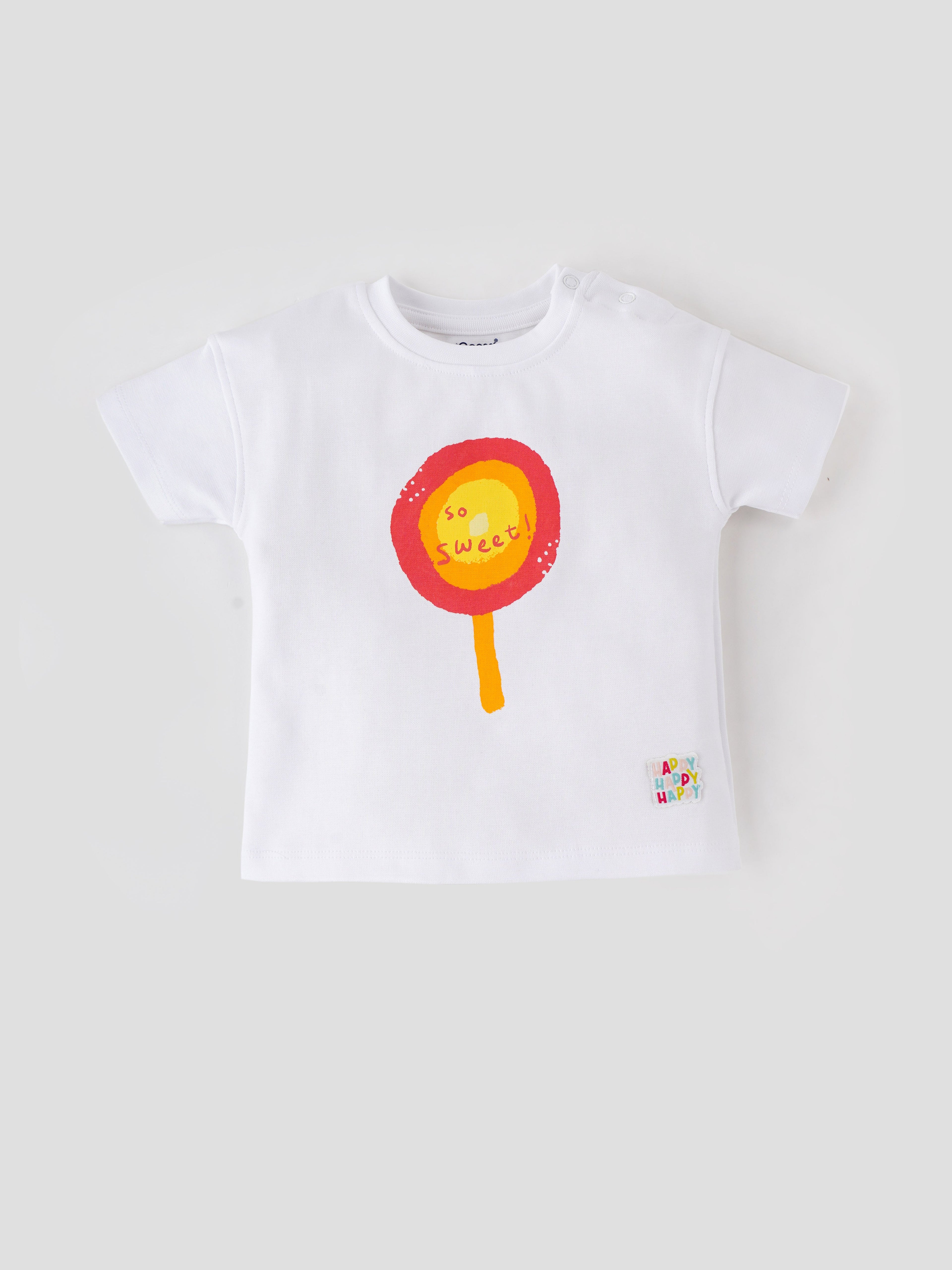 Popees Skin-friendly & Comfy Chest Printed T-shirt (3-36 Months) for Boys