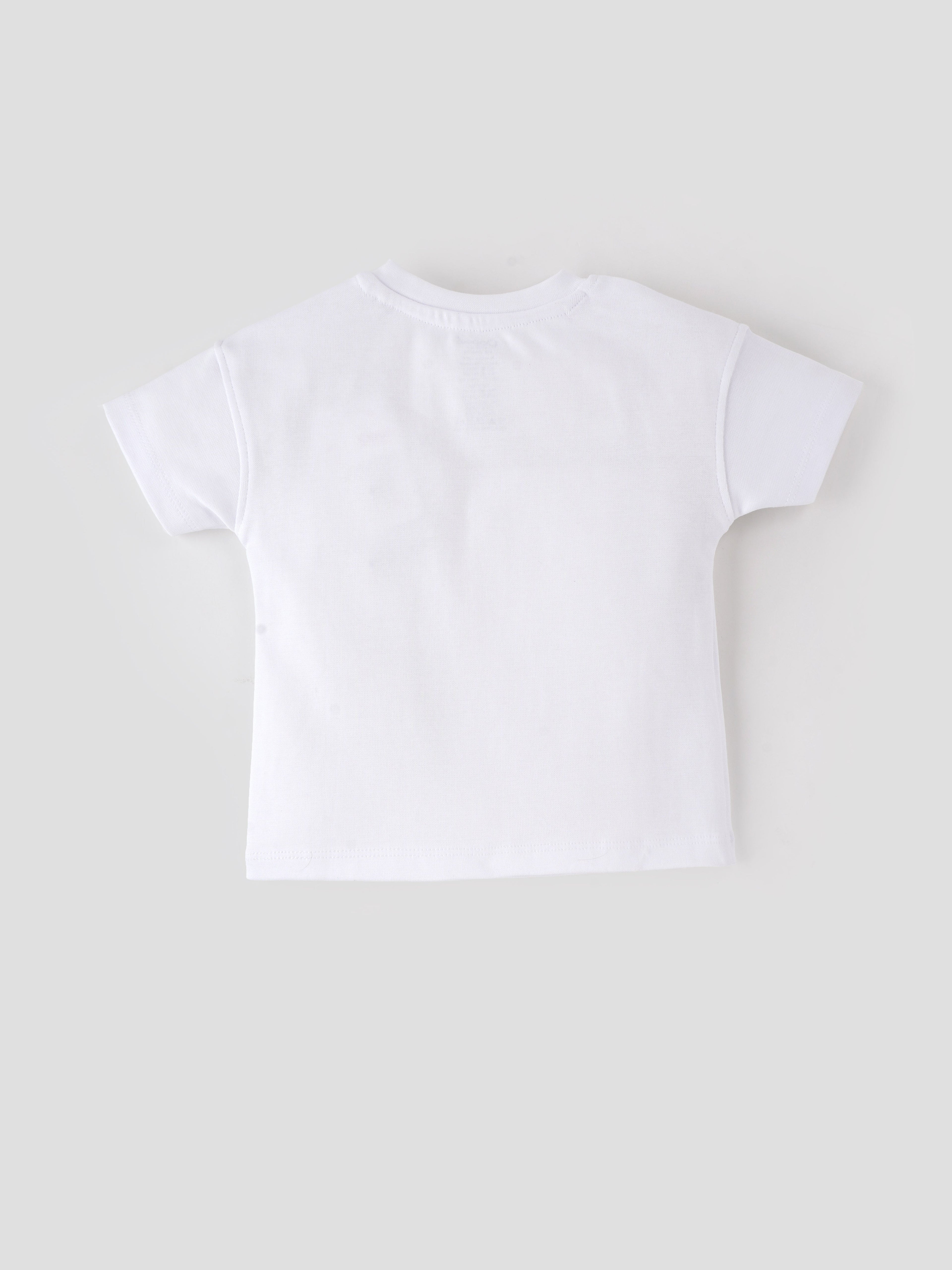 Popees Skin-friendly & Comfy Chest Printed T-shirt (3-36 Months) for Boys