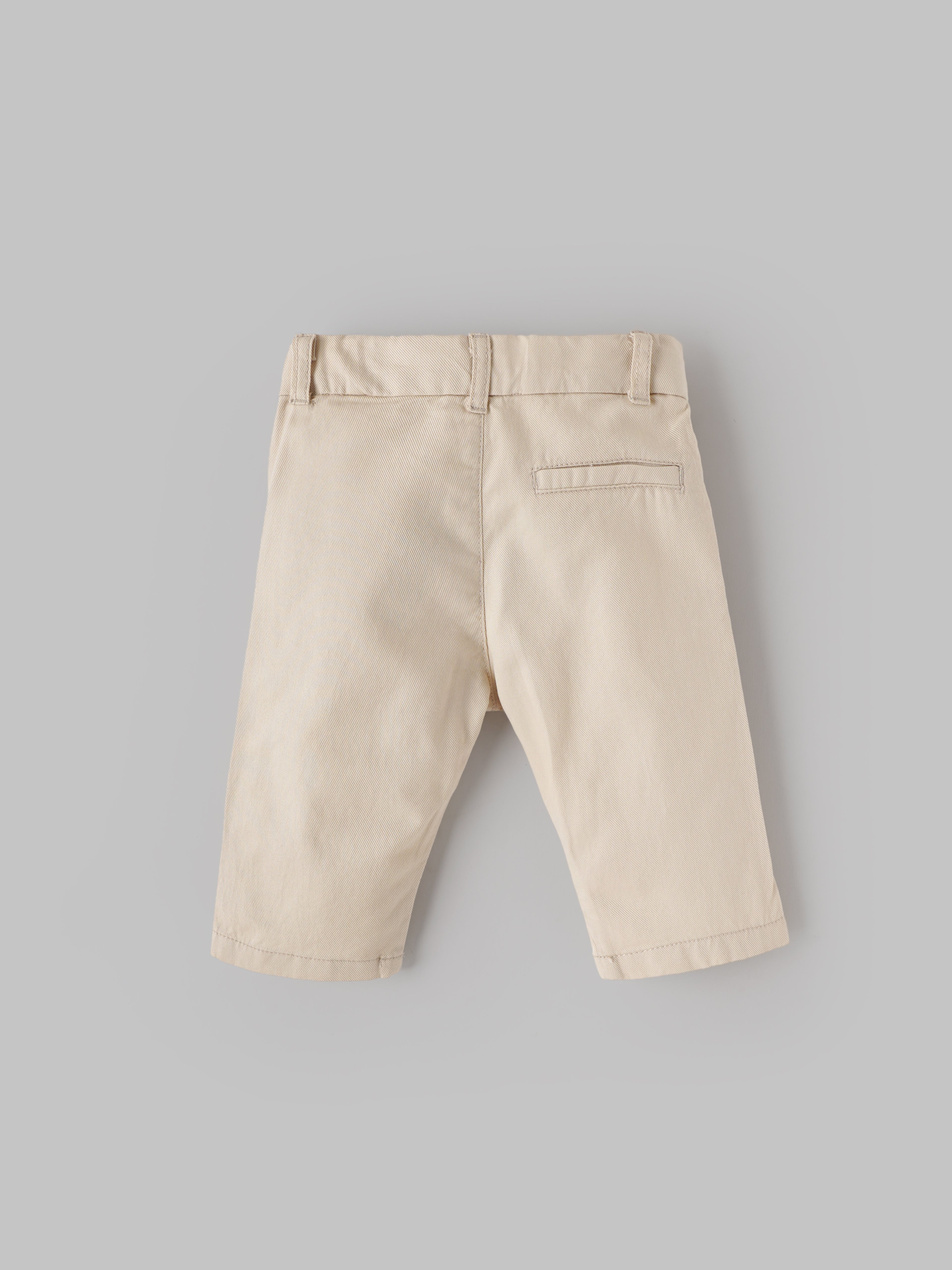 Popees Baby Boy Cotton Pants | Cream |  3-24 Months