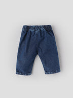Popees Baby Girls Denim Jeans | Dark Blue | 3-24 Months
