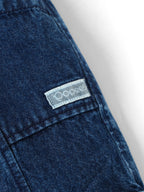 Popees Baby Girls Denim Jeans | Dark Blue | 3-24 Months