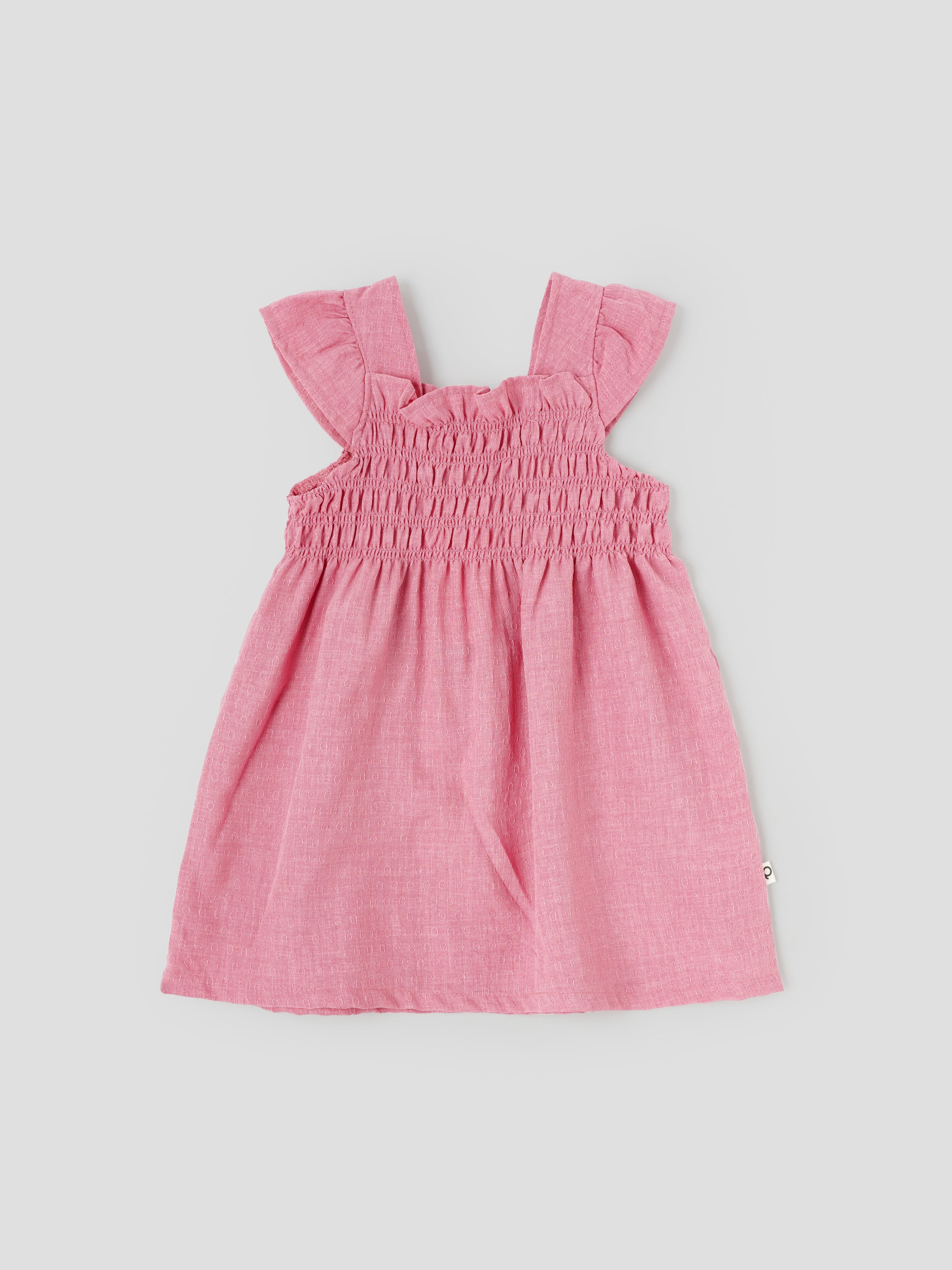 Popees Short Sleeve No Open Dress (3–36 Months) for Baby Girls