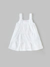 Popees Cotton Dress White Sleeveless Frock (3–18 Months) for Baby Girl