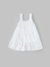 Popees Cotton Dress White Sleeveless Frock (3–18 Months) for Baby Girl