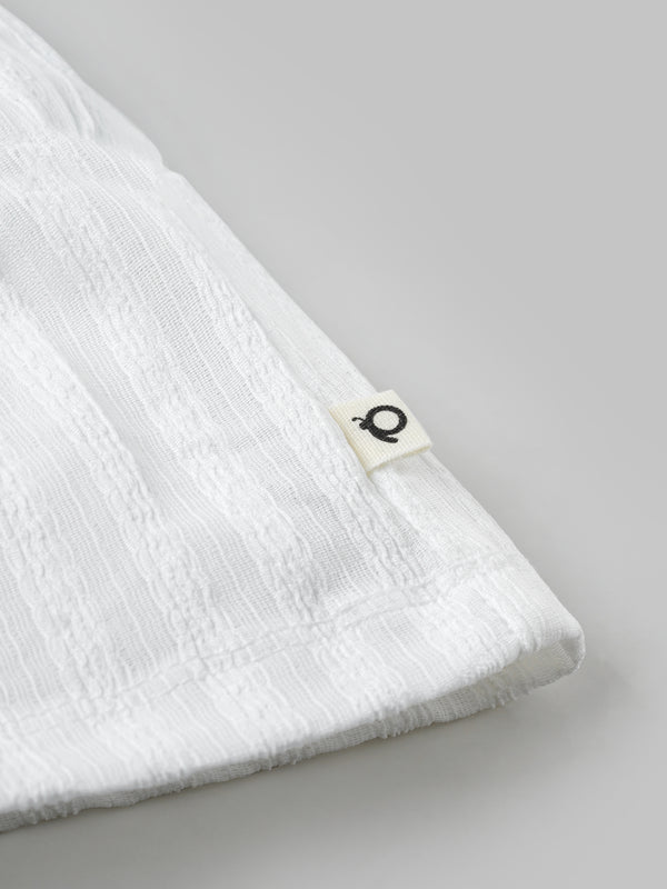 Popees Cotton Dress White Sleeveless Frock (3–18 Months) for Baby Girl