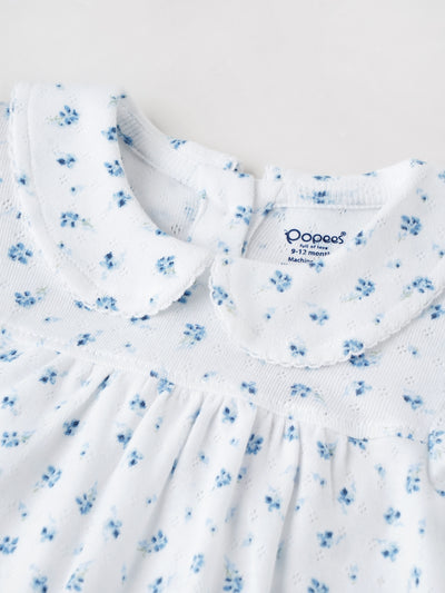 Popees Printed Short Sleeve Back Open Dress (3-36 Months) for Baby Girls