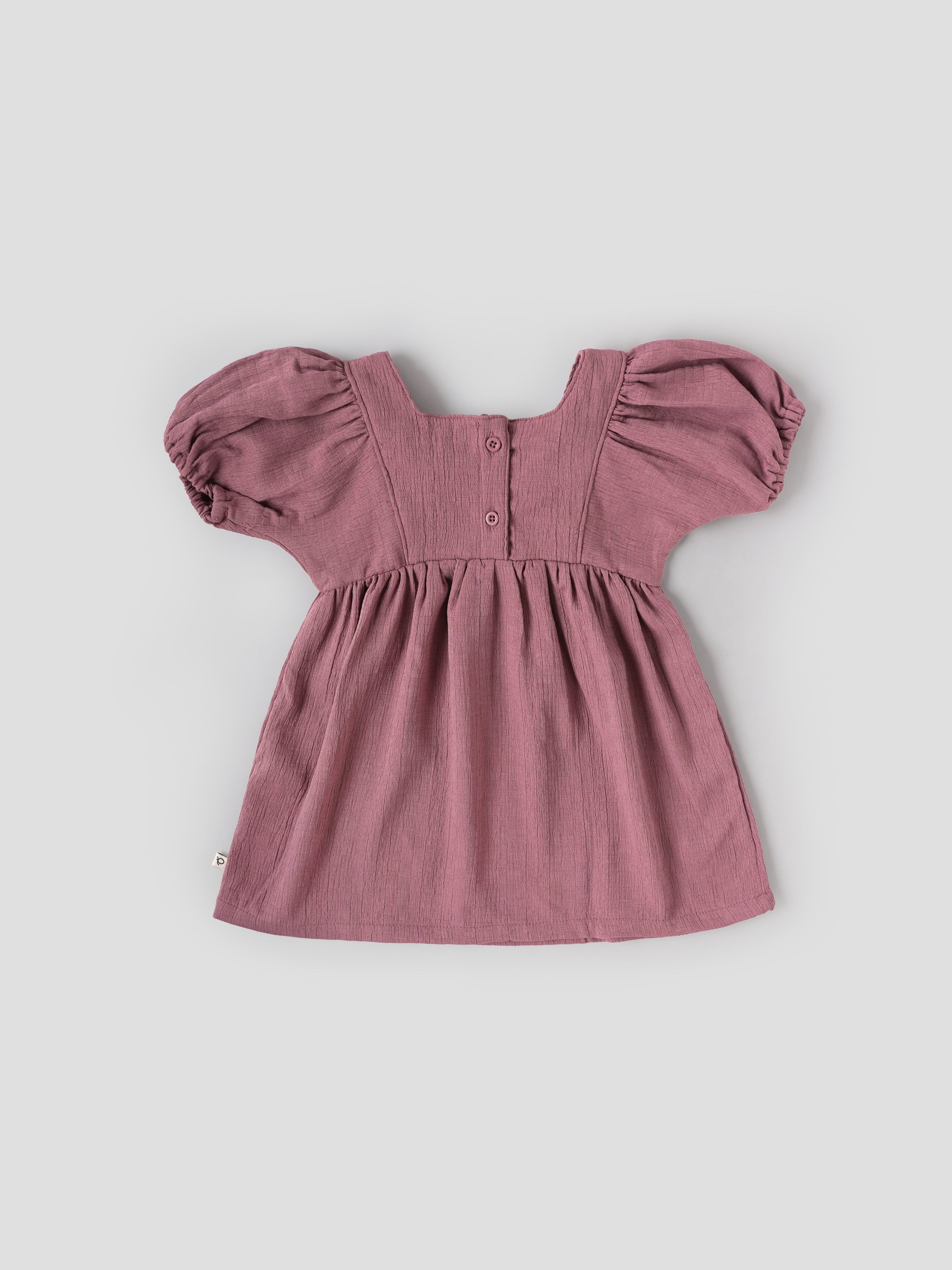Popees Stylish Half Sleeve Back Half Open Dress (3–24 Months)for Baby Girls