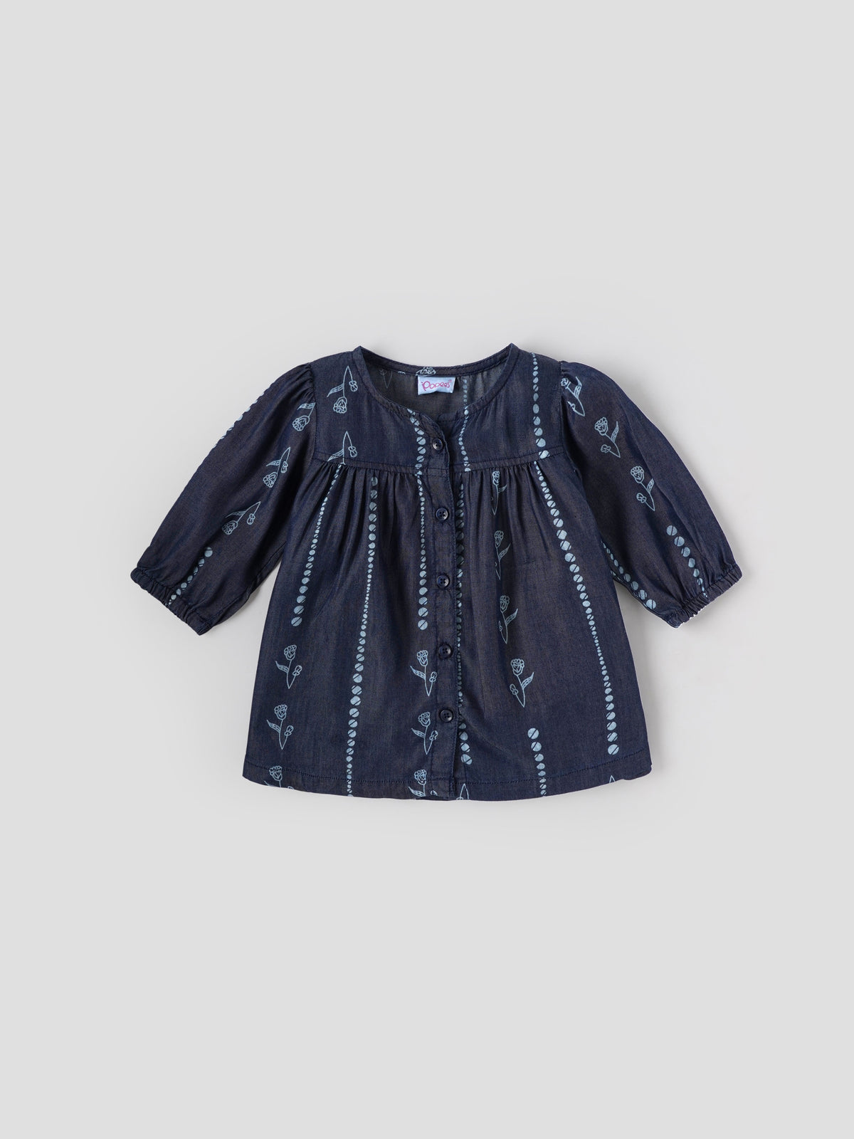 Popees Soft & Stylish Front Open Dress Floral Print (3–36 Months) for Baby Girls - 3-6 M