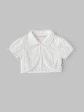 Popees Elegant White Eyelet Embroidered Jacket (3-36 Months) for Baby Girls