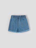 Popees Baby Girls Denim Shorts| Light Blue| 3-36 Months