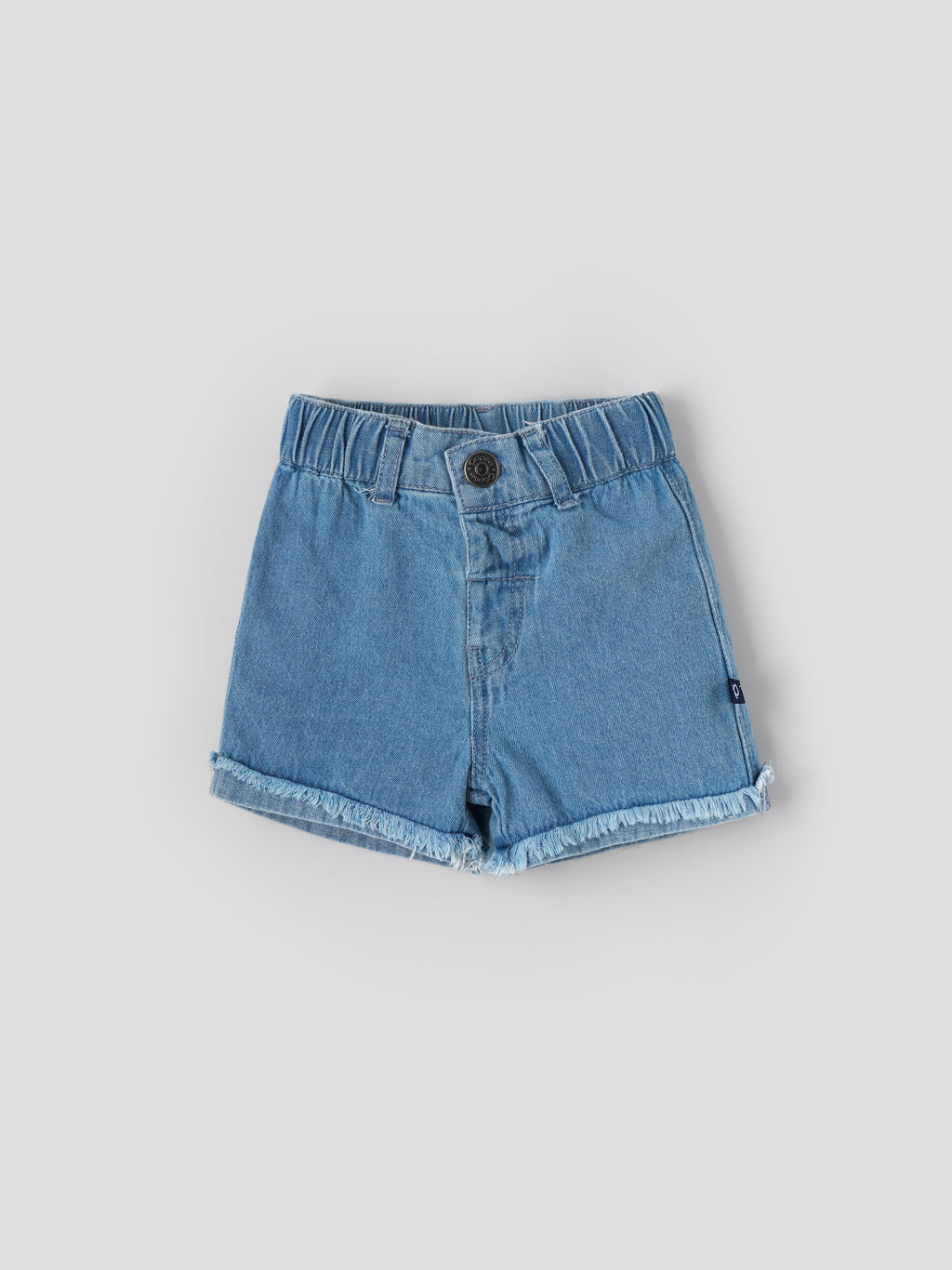 Popees Baby Girls Denim Shorts| Light Blue| 3-36 Months