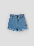 Popees Baby Girls Denim Shorts| Light Blue| 3-36 Months