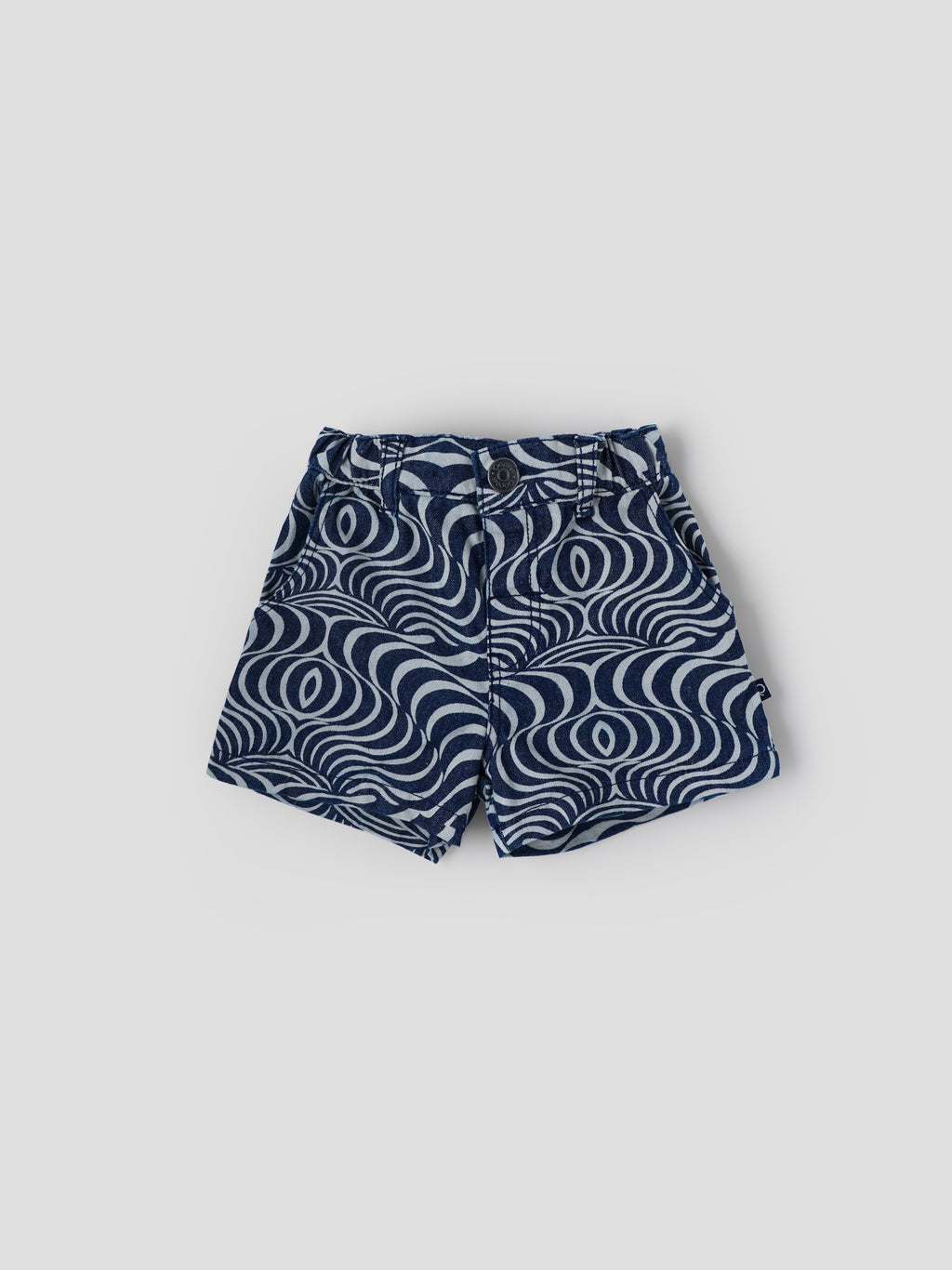 Popees Baby Girls Denim Cotton Shorts| Navy Blue| 3-36 Months
