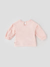Popees Soft Pink with Animal Face Embroidery Warm, Comfy & Adorably Stylish T-Shirt (3-24 Months) for Baby Girls