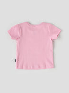 Popees Half Sleeve Shoulder Open (3–36 Months) Chest Printed Top for Baby Girls