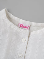 Popees Soft & Elegant White Ruffle Top (3–36 Months)for Baby Girls