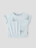 Popees Printed Short Sleeve (3–36 Months) Soft & Stretchy Top for Baby Girls