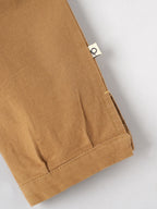 Popees Baby Girls Textured Cotton Pants| Mustard| 3-24 Months
