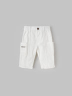 Popees Soft & Stylish Ribbed Corduroy Cargo Pants with Elastic Waist (3-24 Months)for Baby Girls