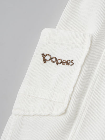 Popees Soft & Stylish Ribbed Corduroy Cargo Pants with Elastic Waist (3-24 Months)for Baby Girls