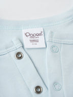 Popees Boys Short Sleeve Front Open Jhabla Top (0-6 Months) Made of Organic Bamboo Cotton Fabric