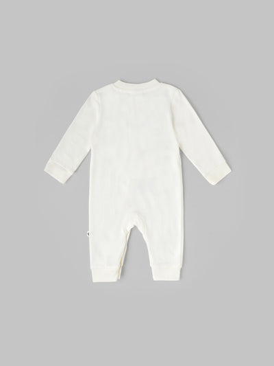 Popees Boys Short-Sleeve Front Open Romper (0-6 Months) Made of Organic Bamboo Cotton Fabric