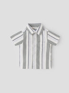 Popees Fashionable Striped Shirt Comfortable Fit (0–9 Months) for Baby Boys