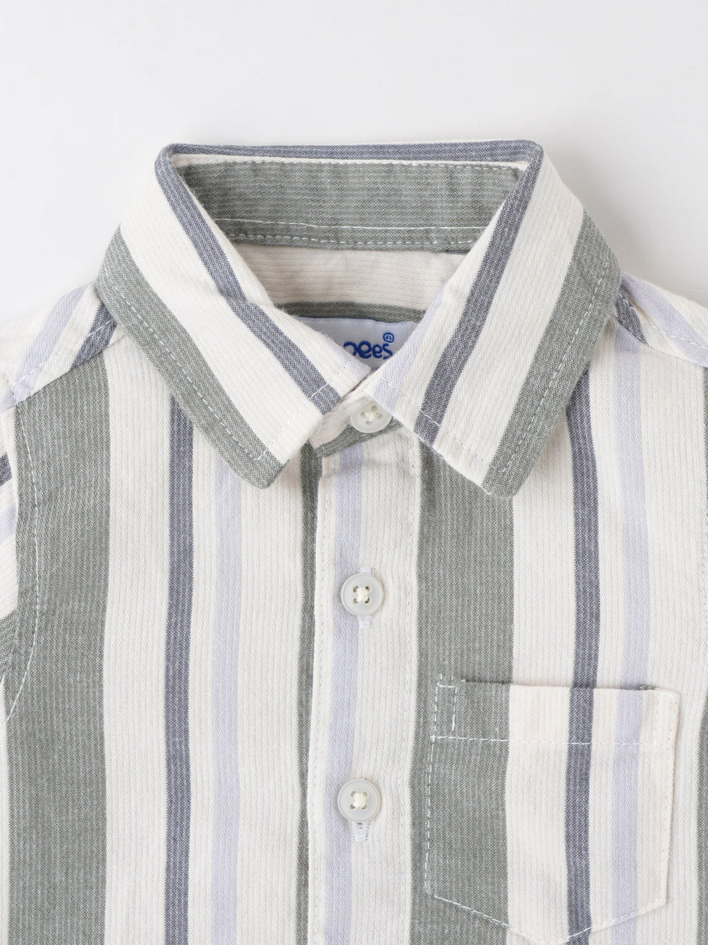 Popees Fashionable Striped Shirt Comfortable Fit (0–9 Months) for Baby Boys