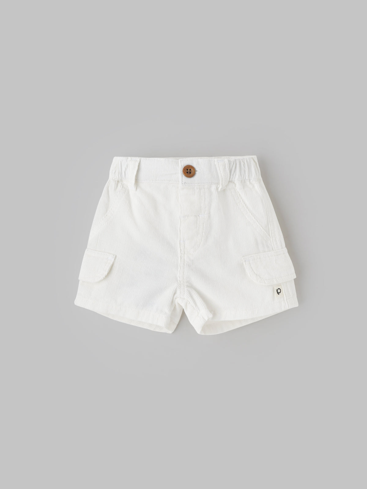 Popees Classic White Casual Shorts Lightweight Everyday Wear (0–9 Months) for Baby Boys - NB