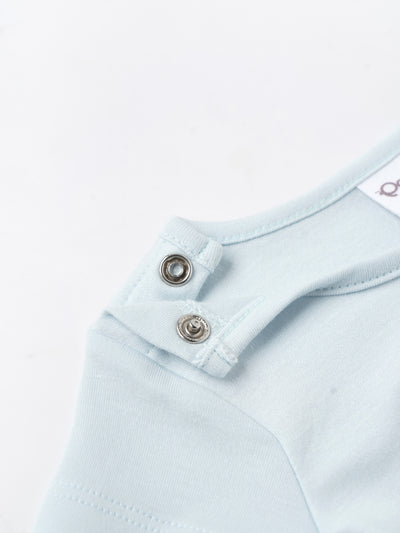 Popees Boys Half-Sleeve Shoulder Open Co-ord Set (0-9 Months) Made of Organic Bamboo Cotton Fabric