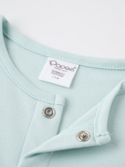 Popees Boys Half-Sleeve Front Open Co-ord Set (0-9 Months) Made of Organic Bamboo Cotton Fabric