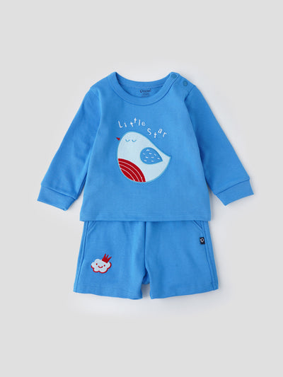 Popees Stylish Co-ord Set (0-9 Months) For Newborn Boys