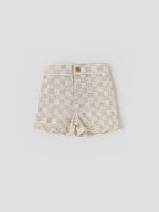 Popees Baby Boys Shirt and Shorts Set| Beige| Newborn - 9 Months