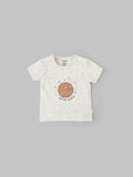 Popees Half-Sleeve T-Shirt with Chest Print (0–9 Months) for Baby Boys