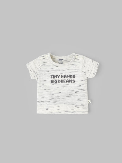 Popees Quote Print T-Shirt (0-9 Months) for Baby Boys