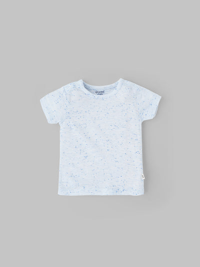 Popees Speckle Print Half Sleeve T-Shirt (0-9 Months) for Baby Boys