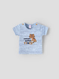 Popees Skin-friendly & Comfy Printed T-Shirt (0-9 Months)for Baby Boys