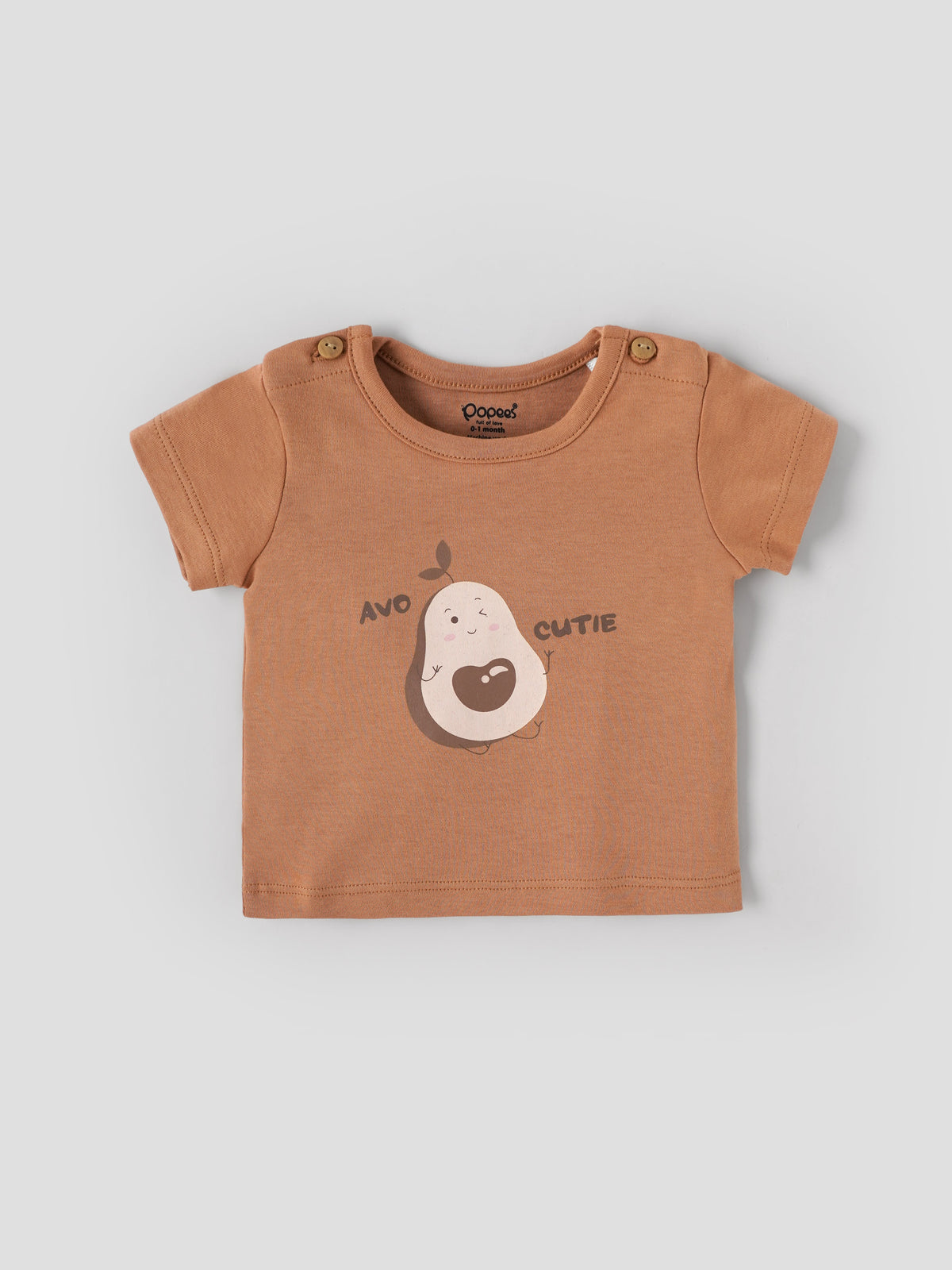 Popees Baby Boys Printed T-Shirt| 0–9 Months - 0-1 M