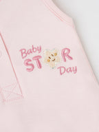 Popees Sleeve Less Front Open Bodysuit (0-6 Months) Made Of Organic Bamboo Cotton Fabric