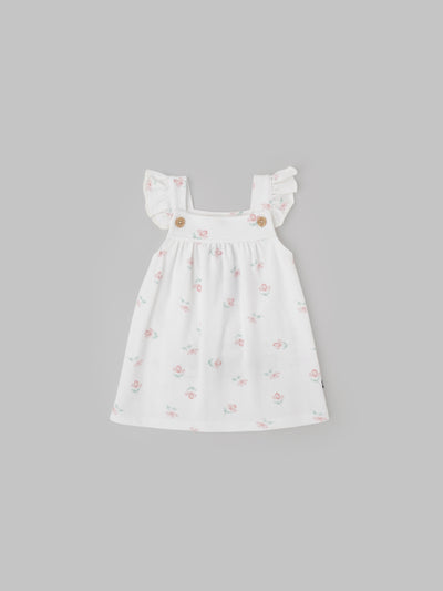 Popees Front Open Sleeveless Dress (0–9 Months) for Baby Girls