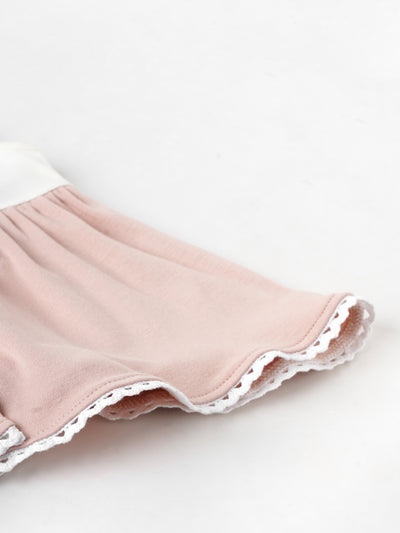 Popees Girls Sleeveless Front Open Dress (0-9 Months) Made of Organic Bamboo Cotton Fabric