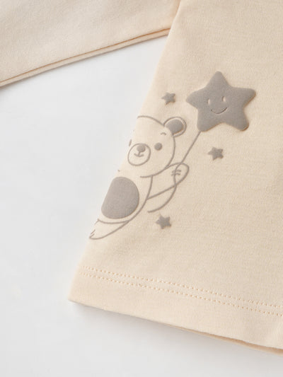 Popees Girls Full Sleeve Front Open Jhabla Top (0-6 Months) Made of Organic Bamboo Cotton Fabric