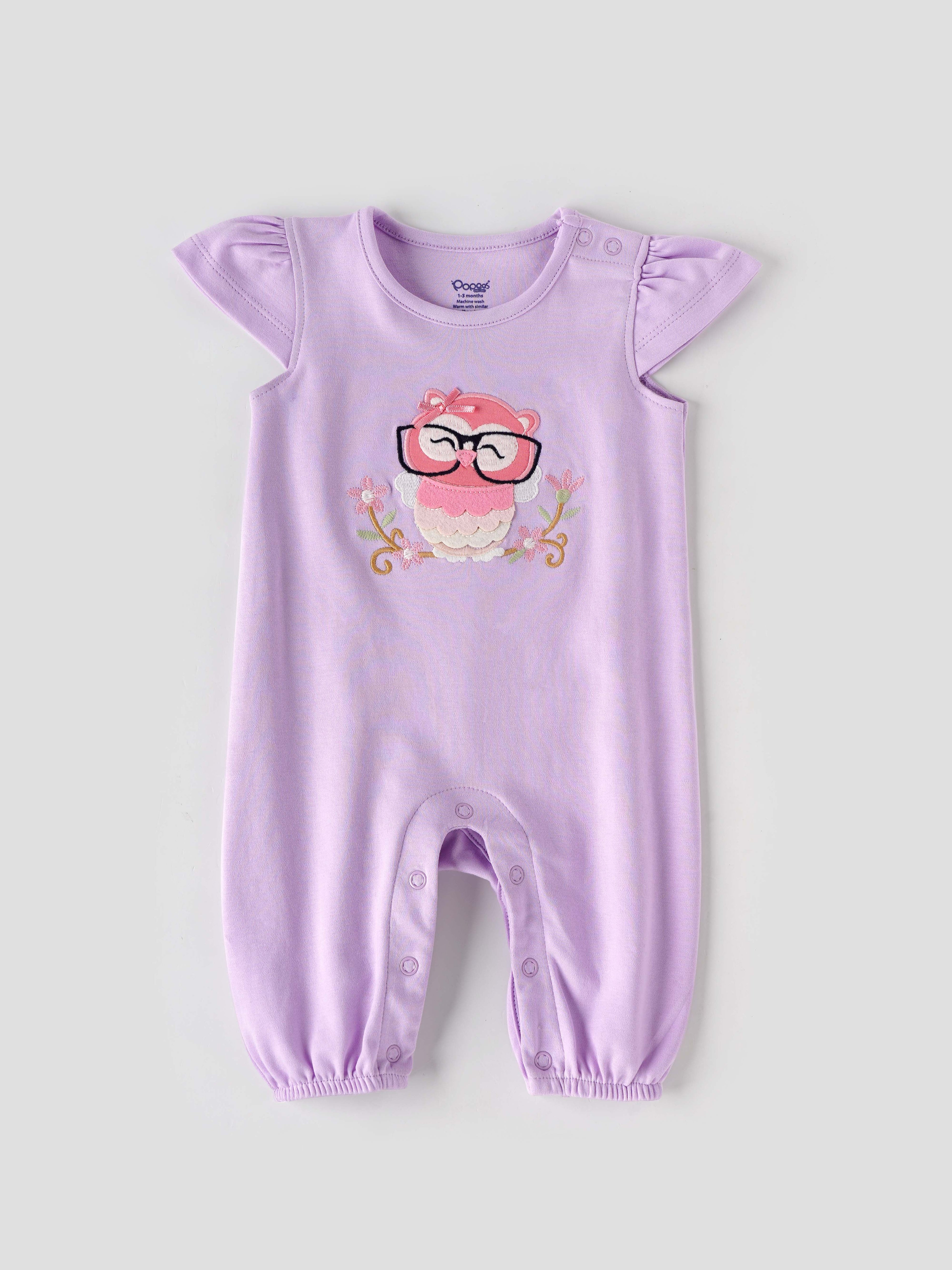 Popees Skin-friendly & Adorable Romper (0-6 Months) for Newborn Girls