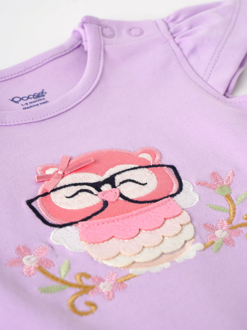 Popees Skin-friendly & Adorable Romper (0-6 Months) for Newborn Girls
