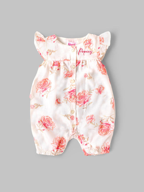 Popees Short Sleeve Romper (0–9 Months) for Baby Girls